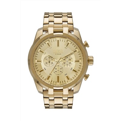 Reloj de cuarzo de acero - Cronógrafo - Dorado