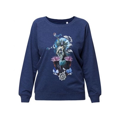 Толстовка Beauty Sleep, синий меланж арт 7395.41