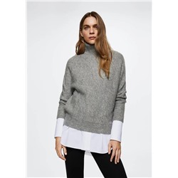 Jersey cuello vuelto -  Mujer | MANGO OUTLET España