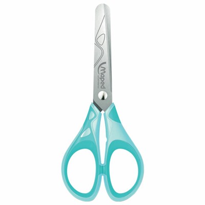 Ножницы MAPED (Франция) "Essentials Soft", 130 мм, закругленные, цвет ассорти, 464411