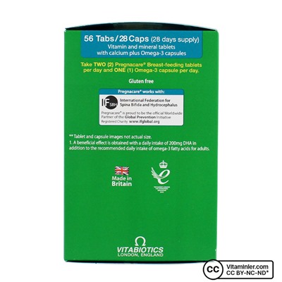 Vitabiotics Pregnacare для грудного вскармливания 56 таблеток и 28 капсул