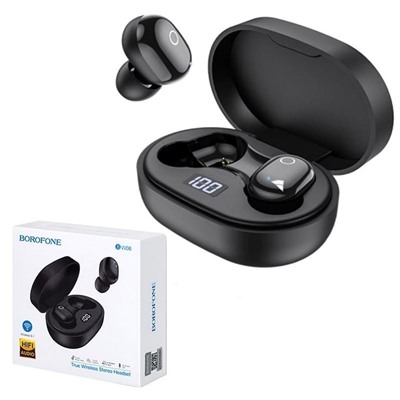 Беспроводные наушники TWS BOROFONE BW06 (черный)