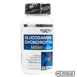 Bigjoy Vitamins Глюкозамин Хондроитин МСМ 90 Таблетка