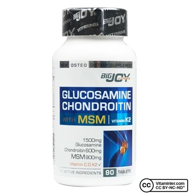 Bigjoy Vitamins Глюкозамин Хондроитин МСМ 90 Таблетка