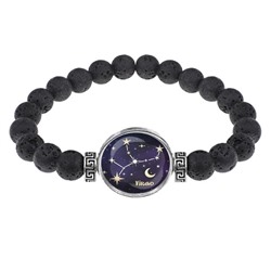 BSL-0317 Браслет из лавы 8мм Знаки Зодиака - Дева