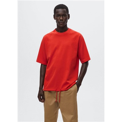 Camiseta algodon cordón -  Hombre | MANGO OUTLET España