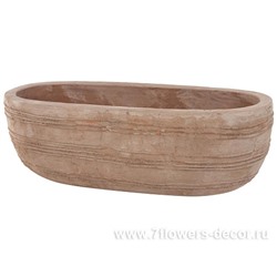 Кашпо терракота Nobilis Marco "Anterra Oval", 56х26хН19 см