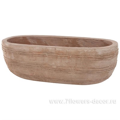 Кашпо терракота Nobilis Marco "Anterra Oval", 56х26хН19 см
