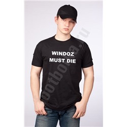 Футболка "WINDOZ MUST DIE"