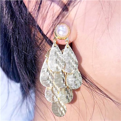 Серьги длинные на гвоздиках арт. 13 2924 (id 273072)
