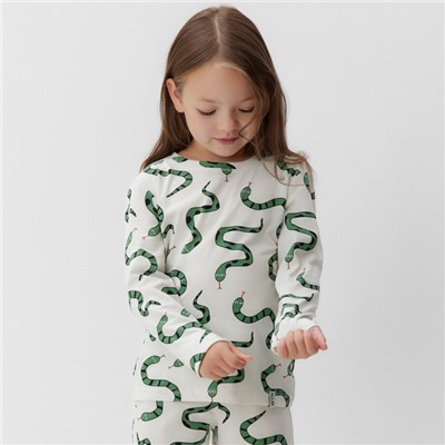 Пижама детская (лонгслив и брюки) KAFTAN "Змеи" размер 32 (110-116 см)