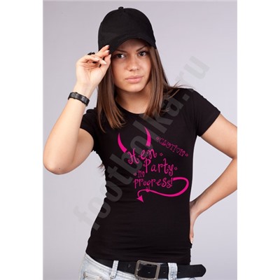 Футболка "Hen Party" светися в УФ