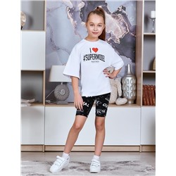 Велосипедки для девочки GLAMOROUS цв.Чёрный