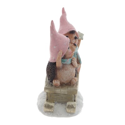 Фигурка декоративная "Ежики", L9,5 W6,5 H12,5 см