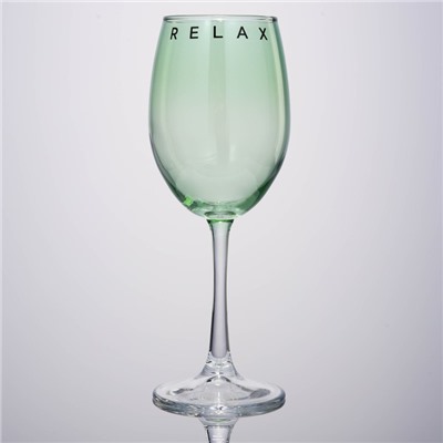 Бокал для вина Relax, 360 мл, зеленый