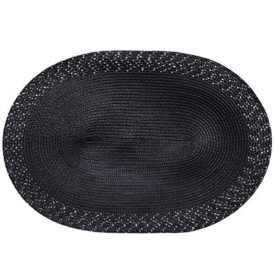 Салфетка для стола овальная / black 30x45 /уп 6/300/ ПРОМО АКЦИЯ Черная