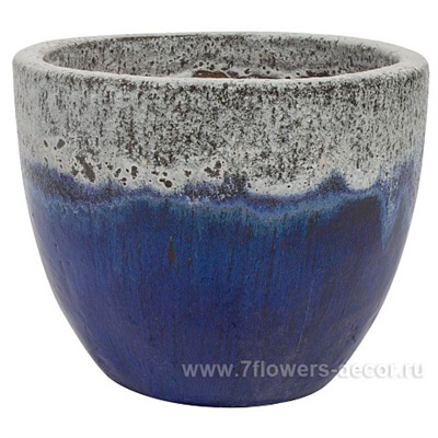 Кашпо Nobilis Marco "Cobalt blue Round" (керамика), D37хН30 см