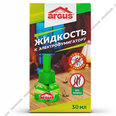 ARGUS Жидкость д/фумигатора 30мл б/запаха, 360час,полная гибель комар.через 30мин) (36)