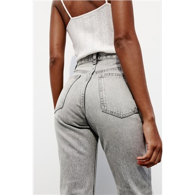 JEANS TRF RECTOS TIRO ALTO