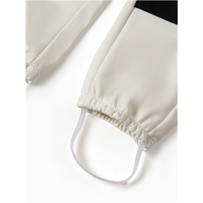 Комбинезон демисезонный для девочек MINAKU из Softshell на флисе, непромокаемый, светло-серый, рост 104 см