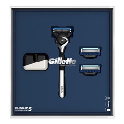 Подарочный набор Gillette (Джилет) Fusion ProGlide (бритва Fusion5 ProGlide + 3 кассеты + магнитная подставка)