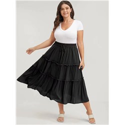 Юбка Plus Size в длине миди