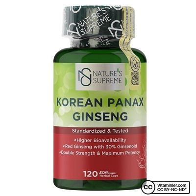 Nature's Supreme Korean Panax Ginseng 120 капсул