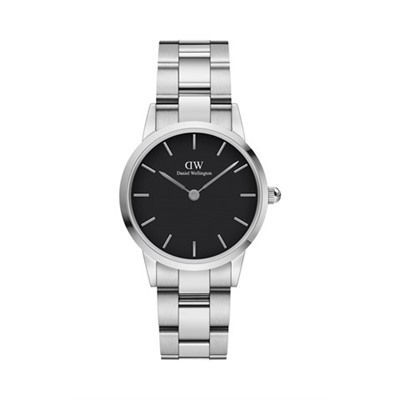 Reloj de acero Iconic Link - 28 mm - Plateado y negro