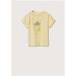 Camiseta estampada brillos -  Niña | MANGO OUTLET España