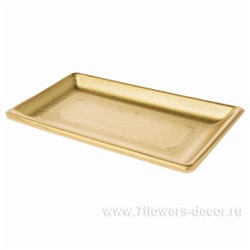 Блюдо декоративное "Loui Gold"  (дерево), 22х11,8 см