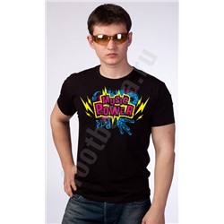 Футболка  FREEdom "Music Power" светится в УФ