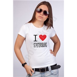Футболка женская "I love Spb"