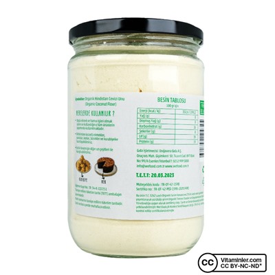 Органическая кокосовая мука Wefood 320 гр
