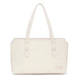 Bolso de hombro - cuero - beige