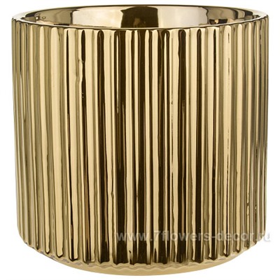 Кашпо "Gold" (керамика), D16xH14,5 см