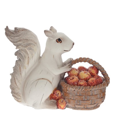 Фигурка декоративная "Белочка", L15 W6 H12,5 см, 2в.