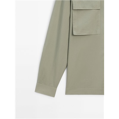 Sobrecamisa algodón bolsillos pecho