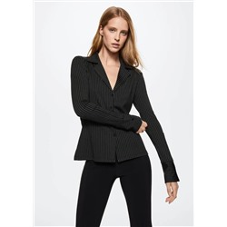 Camisa raya diplomática -  Mujer | MANGO OUTLET España