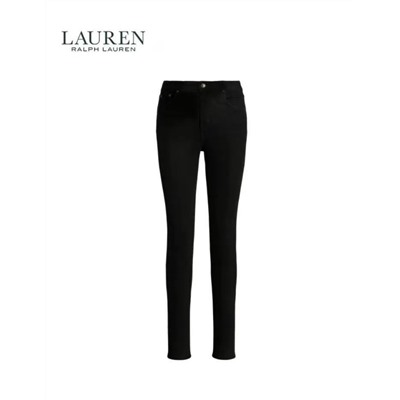 Эластичные хлопковые повседневные джинсы средней посадки RALPH LAURE*N ОРИГИНАЛ!