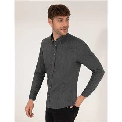Haki Slim Fit рубашка с длинным рукавом