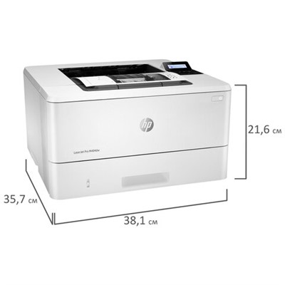 Принтер лазерный HP LaserJet Pro M404dw А4, 38 стр./мин., 80000 стр./мес., ДУПЛЕКС, Wi-Fi, сетевая карта, W1A56A