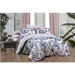 Постельное белье Sarevfancy poplin евро N194 CLIPPER v1/Pembe