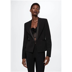 Americana detalles satinados -  Mujer | MANGO OUTLET España