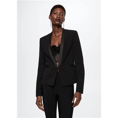 Americana detalles satinados -  Mujer | MANGO OUTLET España