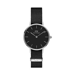 Reloj de cuarzo de poliéster Petite Cornwal - Negro y plateado