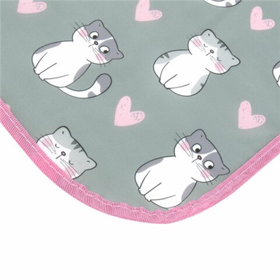 Накидка фартук с нарукавниками для труда ЮНЛАНДИЯ, 46х54 см, "Sweet whiskers", 272467