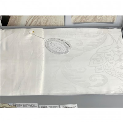 Постельное белье Karven жаккард семейный Damask Cream