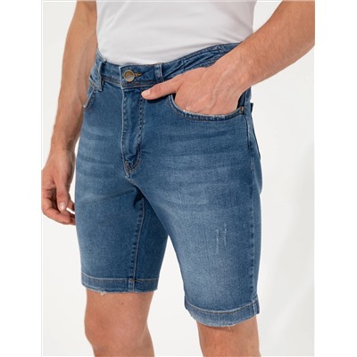 Индиго Slim Fit Jean Shorts
