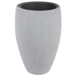 Кашпо Nobilis Marco "Pm-grey3 Round" (полистоун), D32хH49 см, с тех.горшком