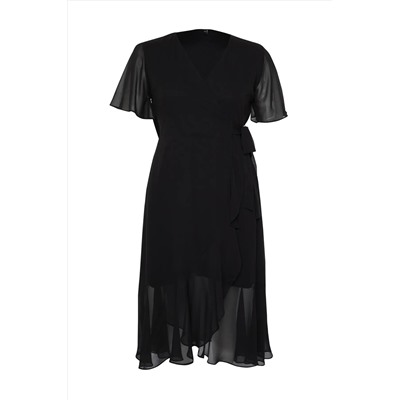Black Cruve Skirt Woven Платье TBBSS24AH00032